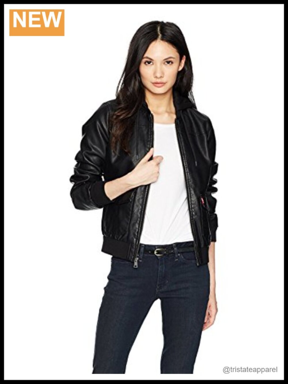 Real Lambskin Leather Biker Jacket Women Detachable Hood Zipper
